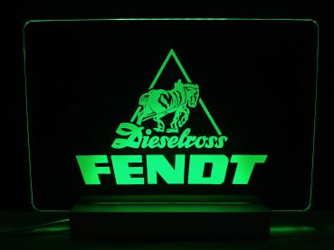 Fendt Dieselross Oltimer Traktor LED Schild